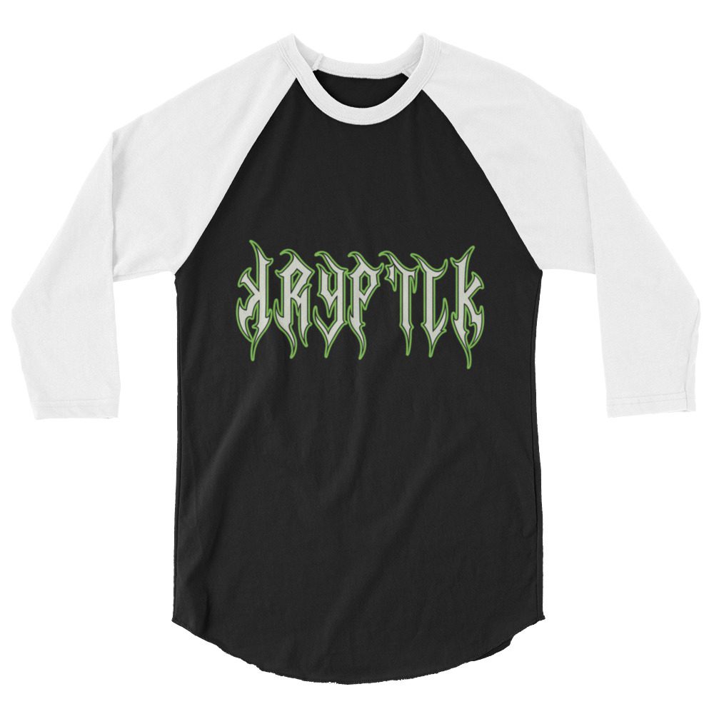 KryptiK "KRYPTIK lettering" 3/4 sleeve raglan shirt