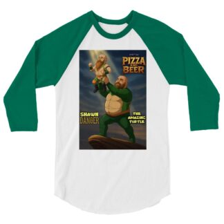 Shawn Danger "The Amazing Turtle" 3/4 sleeve raglan shirt