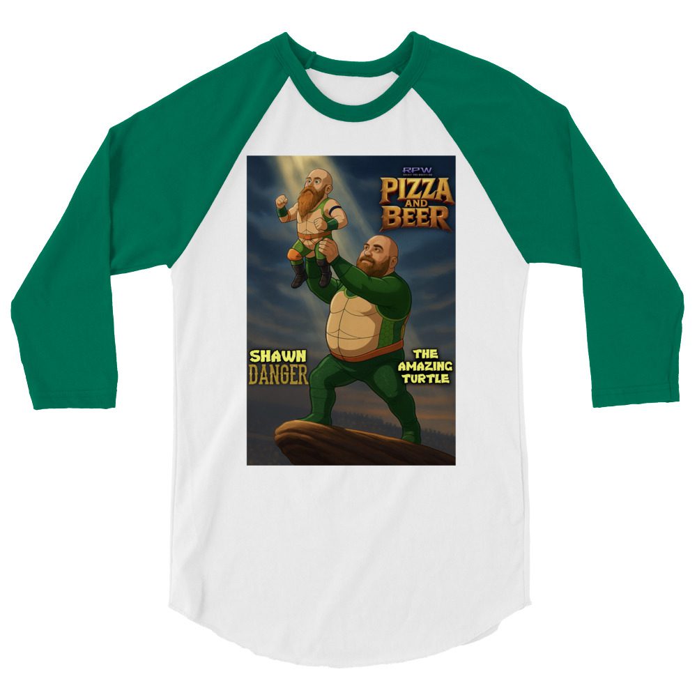 Shawn Danger "The Amazing Turtle" 3/4 sleeve raglan shirt