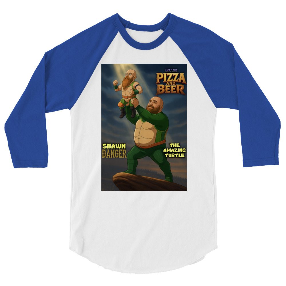 Shawn Danger "The Amazing Turtle" 3/4 sleeve raglan shirt