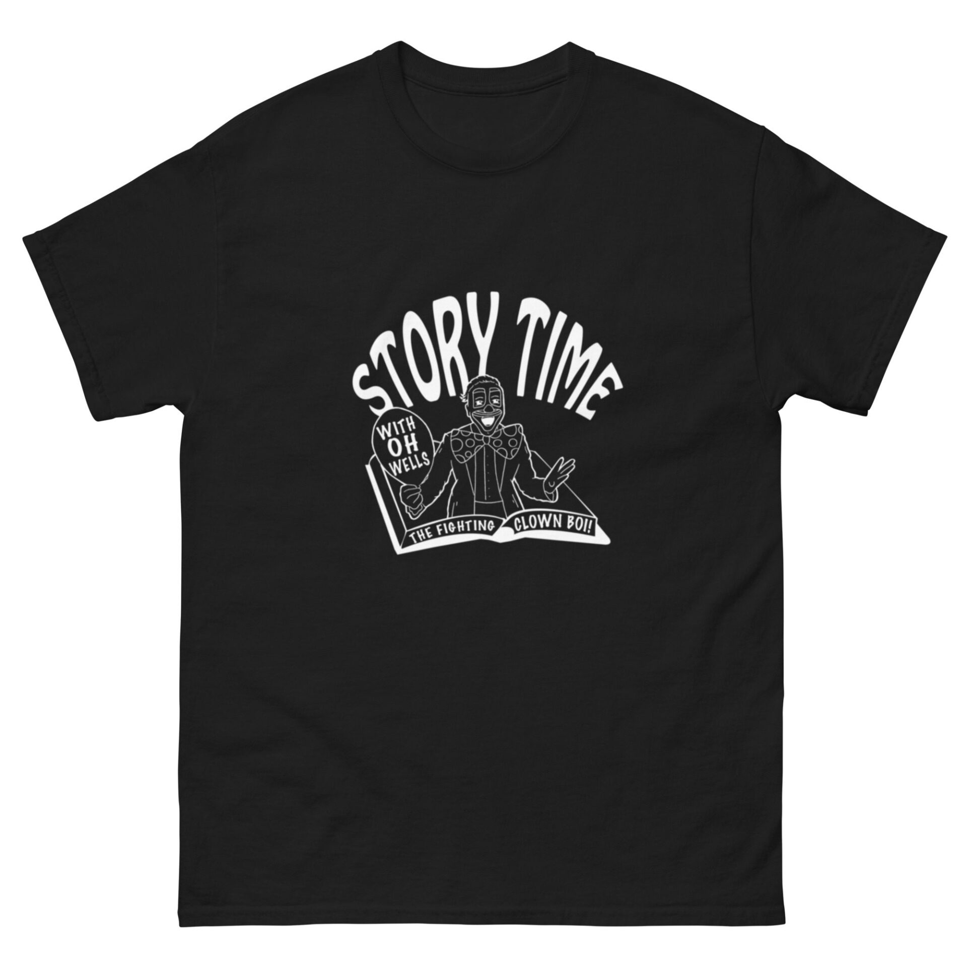 OH Wells The Clown "Story Time" Short Sleeve Unisex t-shirt