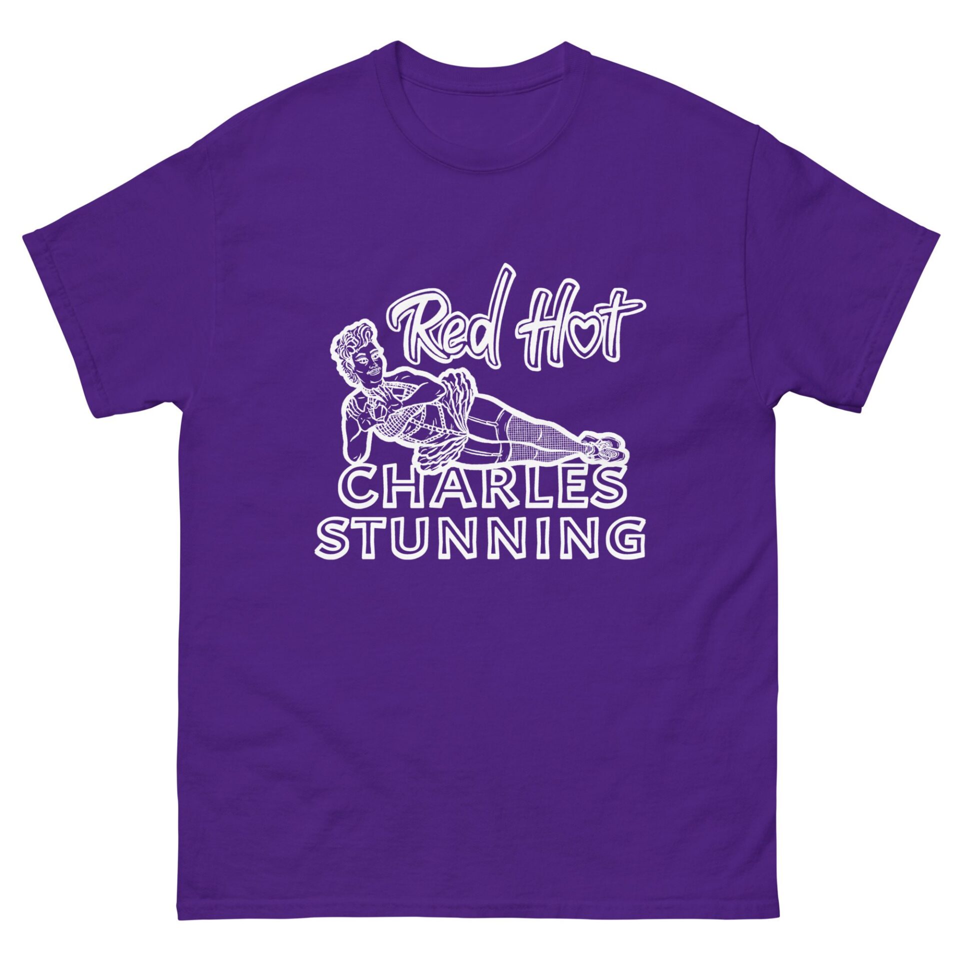 Charles Stunning "Red Hot Charles Stunning" Short Sleeve Unisex t-shirt