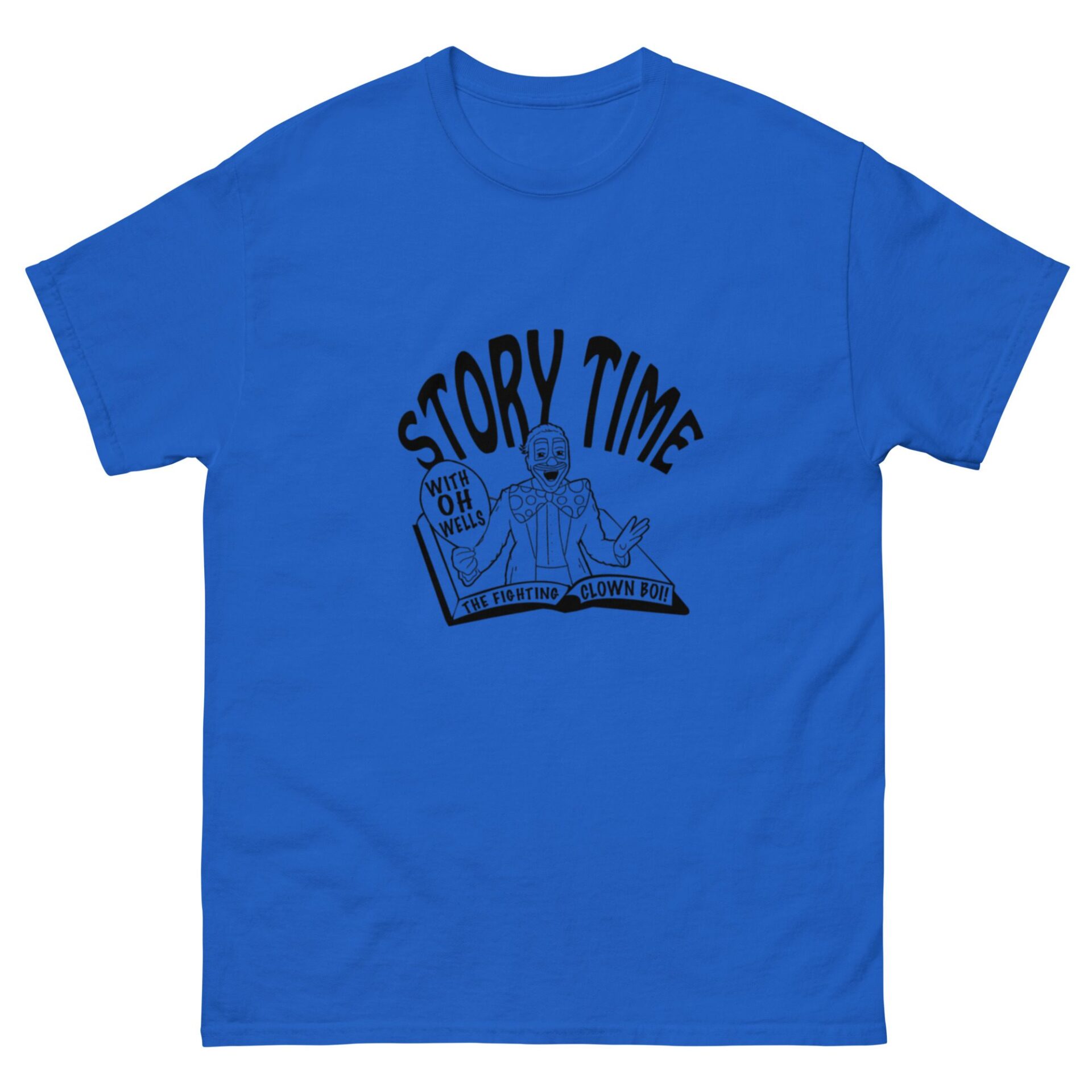 OH Wells The Clown "Story Time" Short Sleeve Unisex t-shirt