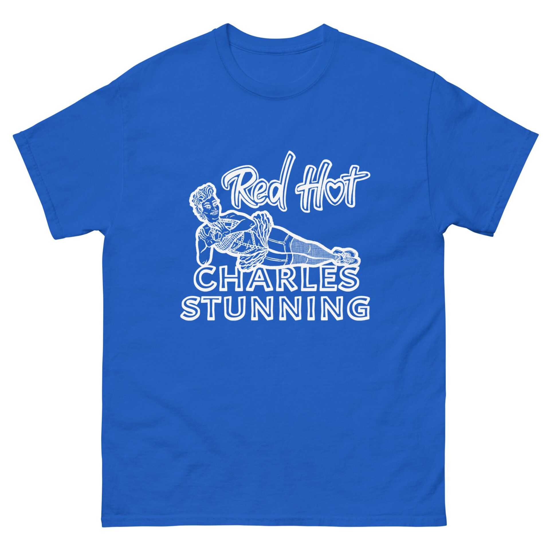 Charles Stunning "Red Hot Charles Stunning" Short Sleeve Unisex t-shirt
