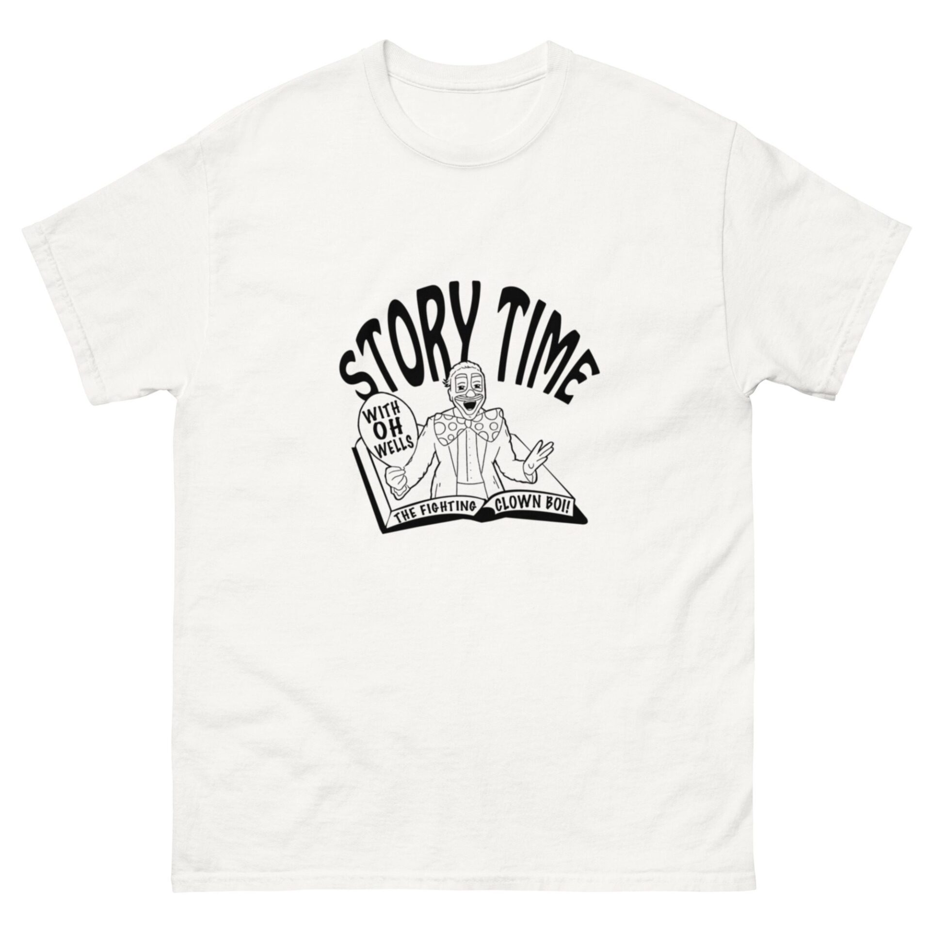 OH Wells The Clown "Story Time" Short Sleeve Unisex t-shirt