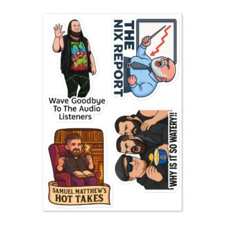 Purr Sessions Wrestling Podcast "Purr Sessions Sticker Bulk" Sticker sheet