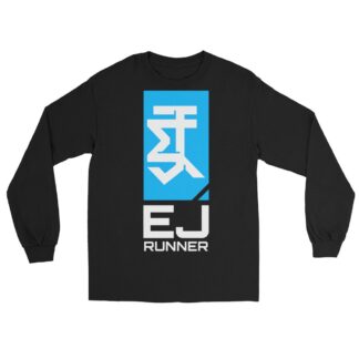 EJ Runner "Vertical Banner" Unisex Long Sleeve Shirt