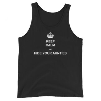 Nick Diamond "Keep Calm and Hide Your Aunties" Unisex Tank Top