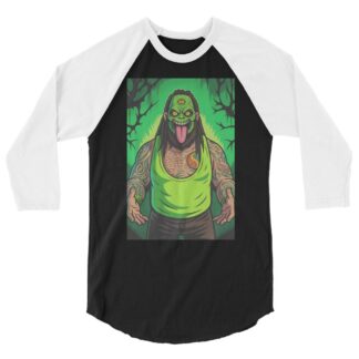 KryptiK "Monster on the Mind" 3/4 sleeve raglan shirt