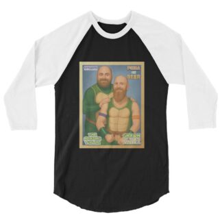 Shawn Danger "Turtle & Danger" 3/4 sleeve raglan shirt