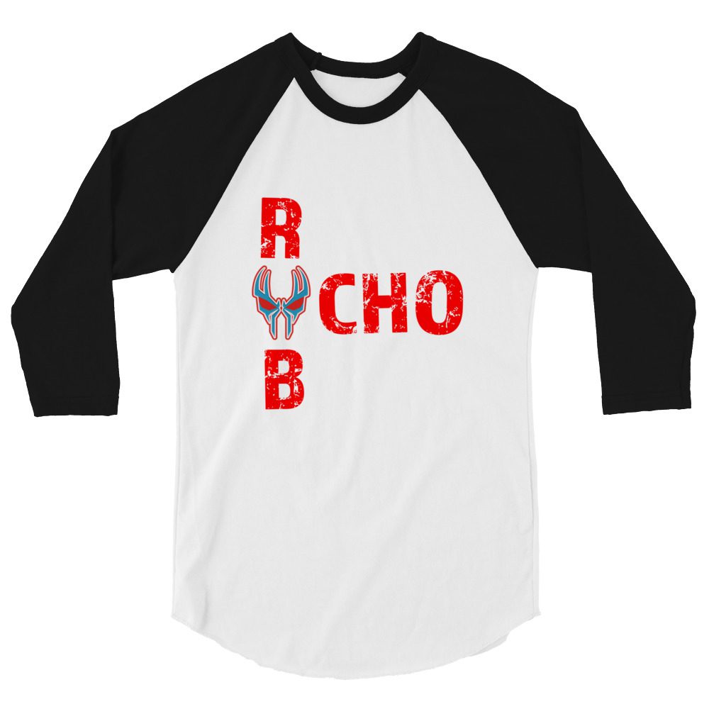 Coastal Wrestling Federation "Ocho25Shirt" 3/4 sleeve raglan shirt