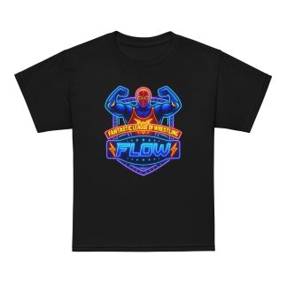 Fantastic League of Wrestling "Neon FLOW" Youth Short Sleeve t-shirt