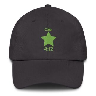 Cole 4:12 "The All-New Cole 4:12 Light Green Logo" Dad hat
