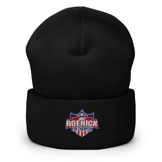 James Roenick "James Roenick Shield" Cuffed Beanie