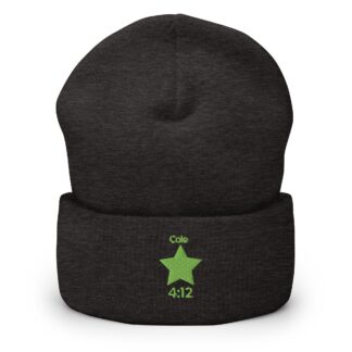 Cole 4:12 "The All-New Cole 4:12 Light Green Logo" Cuffed Beanie