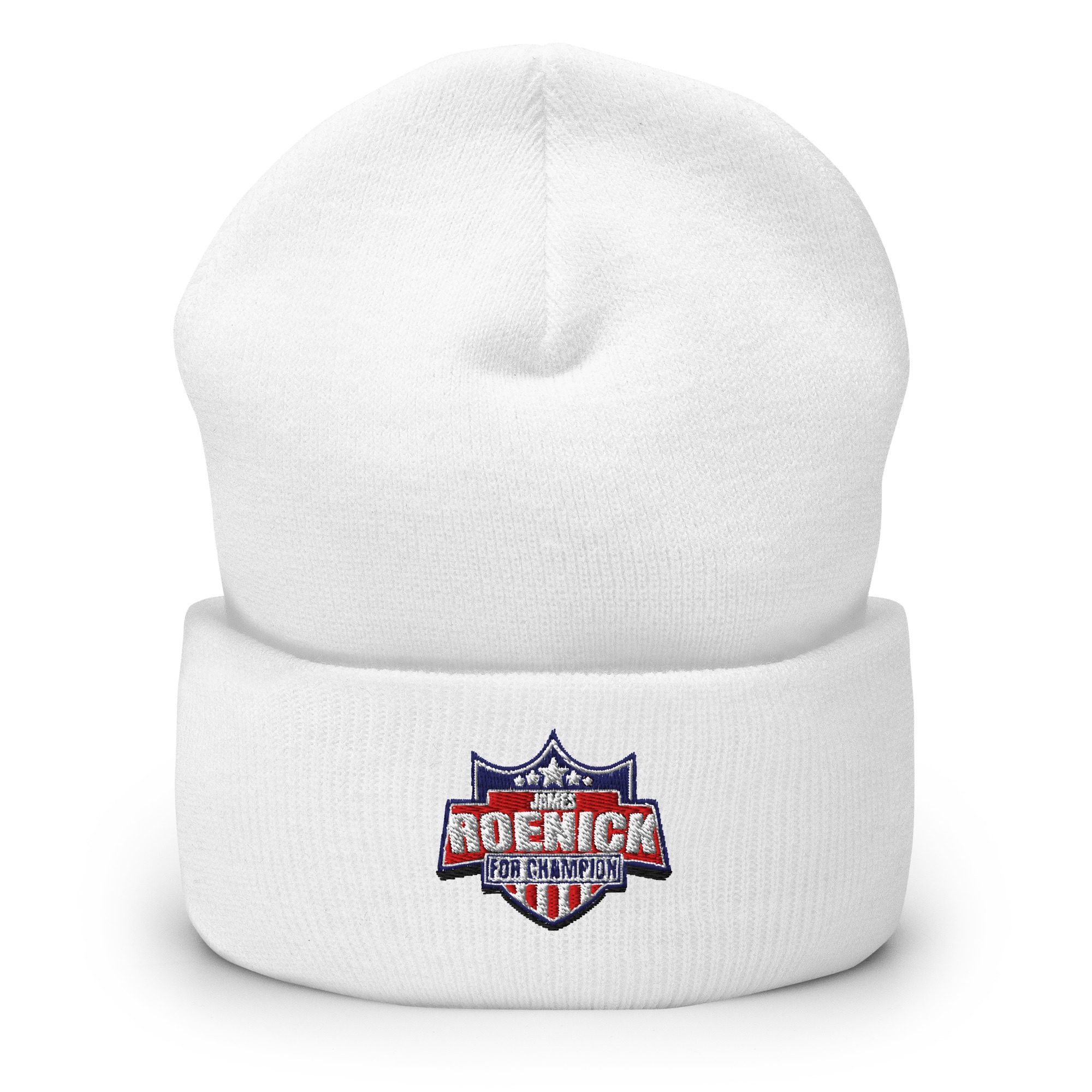 James Roenick "James Roenick Shield" Cuffed Beanie