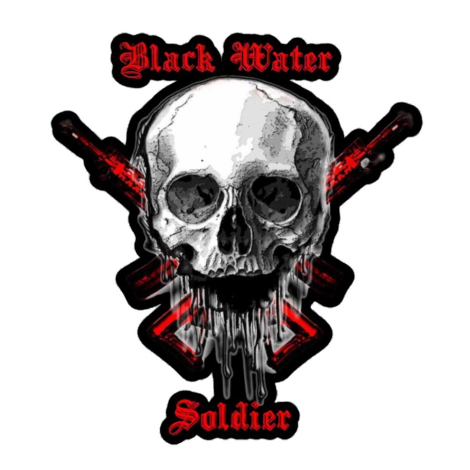 Scott Patterson "Black Water Soldier" Bubble-free stickers