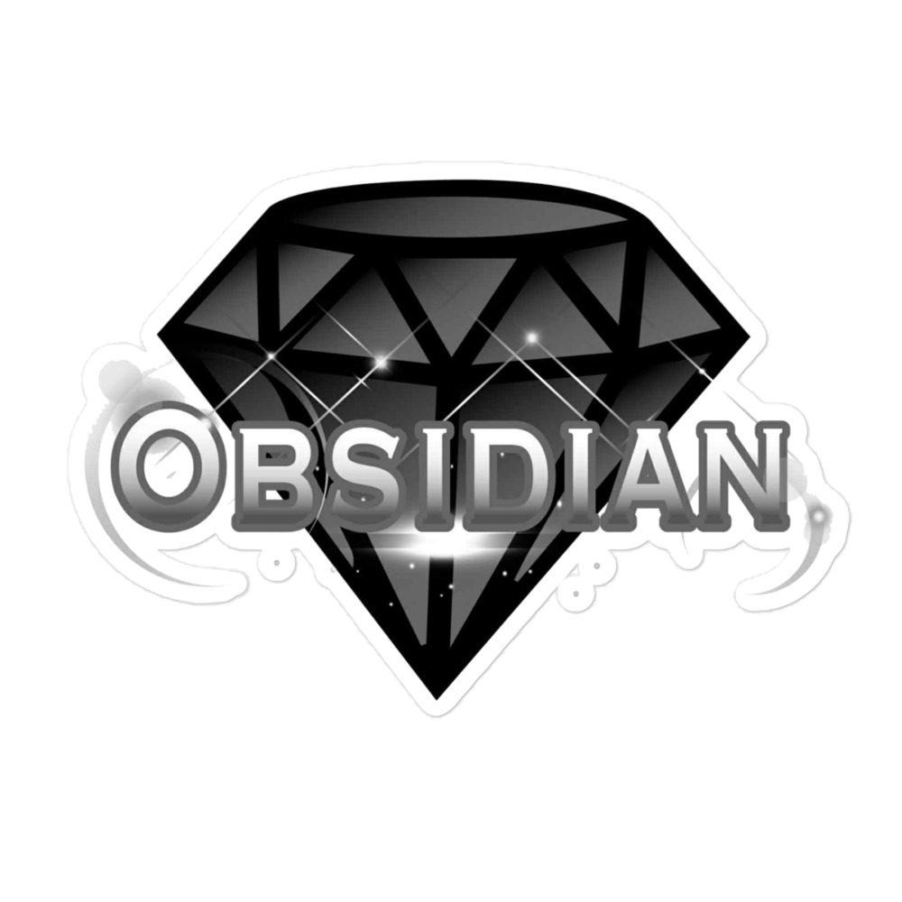 Obsidian "Obsidian OG" Bubble-free stickers