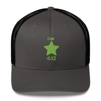 Cole 4:12 "The All-New Cole 4:12 Light Green Logo" Trucker Hat