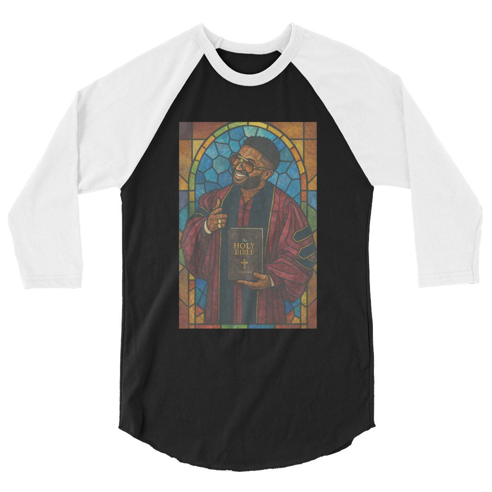 Elijah Thomas III "Glass Preach" 3/4 sleeve raglan shirt