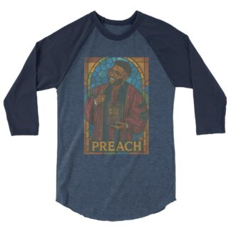 Elijah Thomas III "Stained-Glass" 3/4 sleeve raglan shirt