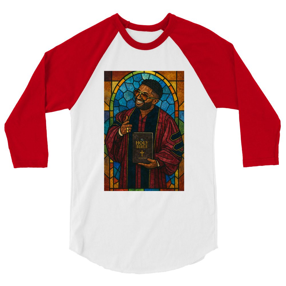 Elijah Thomas III "Glass Preach" 3/4 sleeve raglan shirt