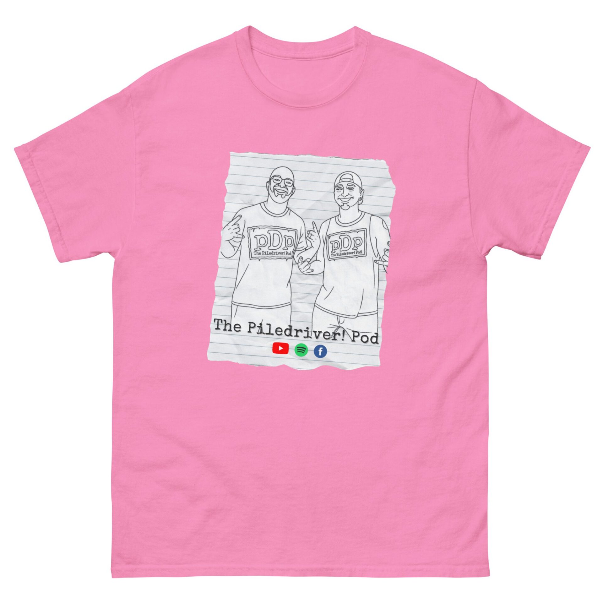 The Piledriver Podcast "pDp Crew Coloring Page" Short Sleeve Unisex t-shirt