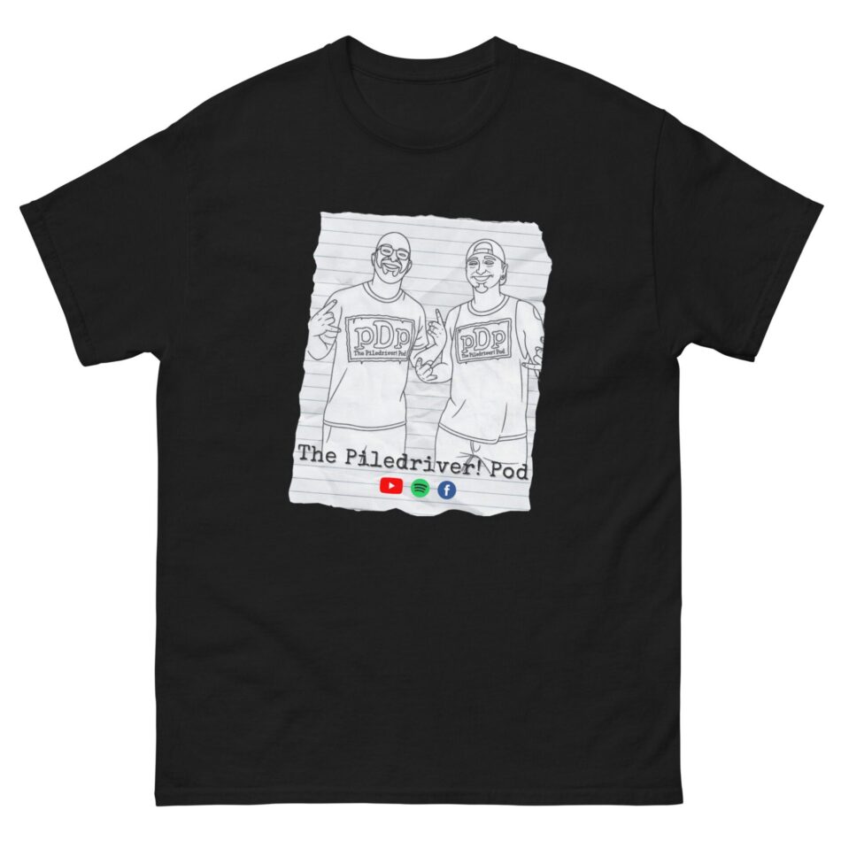 The Piledriver Podcast "pDp Crew Coloring Page" Short Sleeve Unisex t-shirt