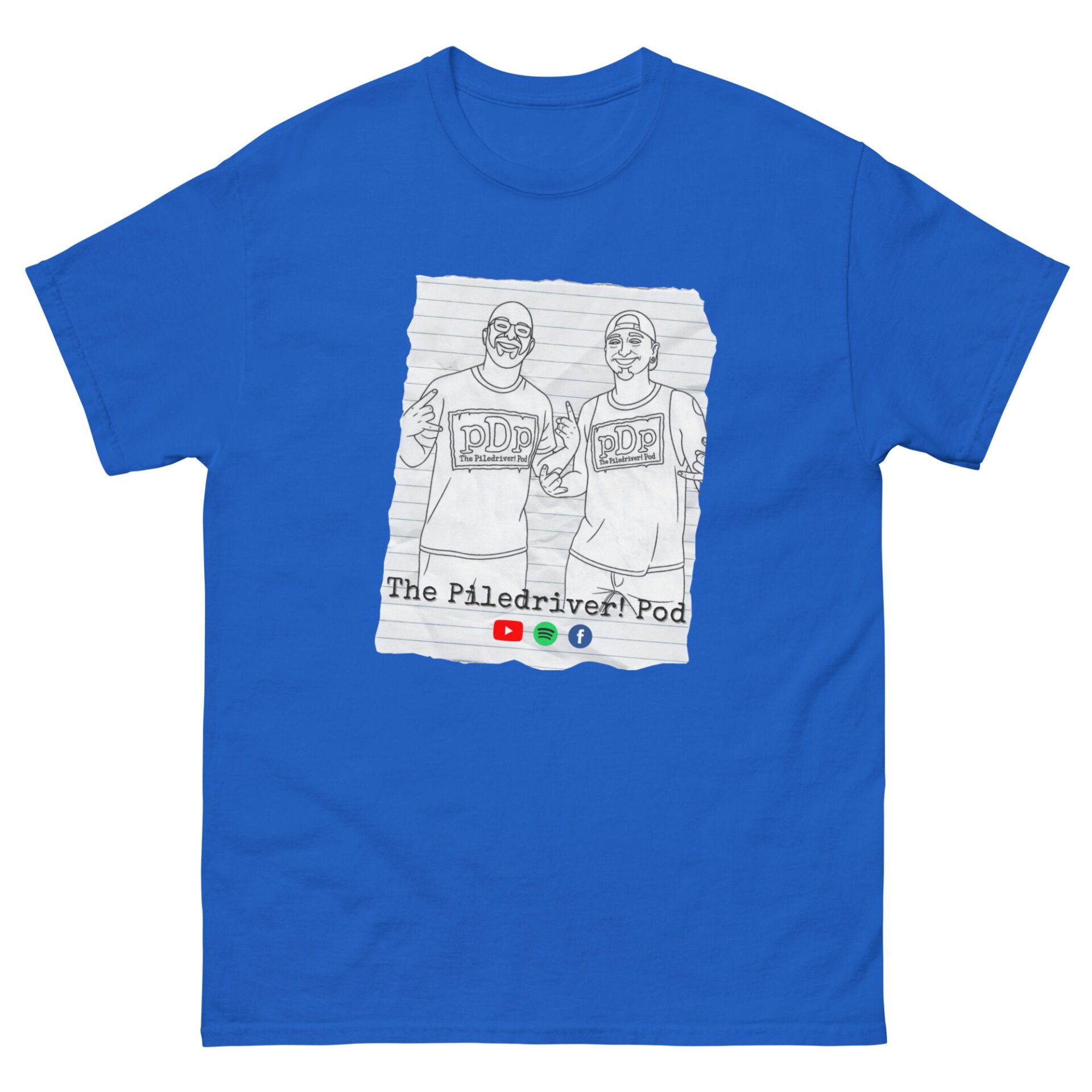 The Piledriver Podcast "pDp Crew Coloring Page" Short Sleeve Unisex t-shirt