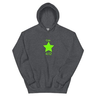 Cole 4:12 "The All-New Cole 4:12 Light Green Logo" Unisex Hoodie