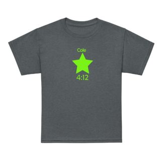 Cole 4:12 "The All-New Cole 4:12 Light Green Logo" Youth Short Sleeve t-shirt