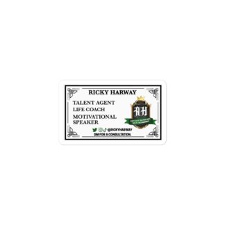 Ricky Harway "Business Card" Bubble-free stickers