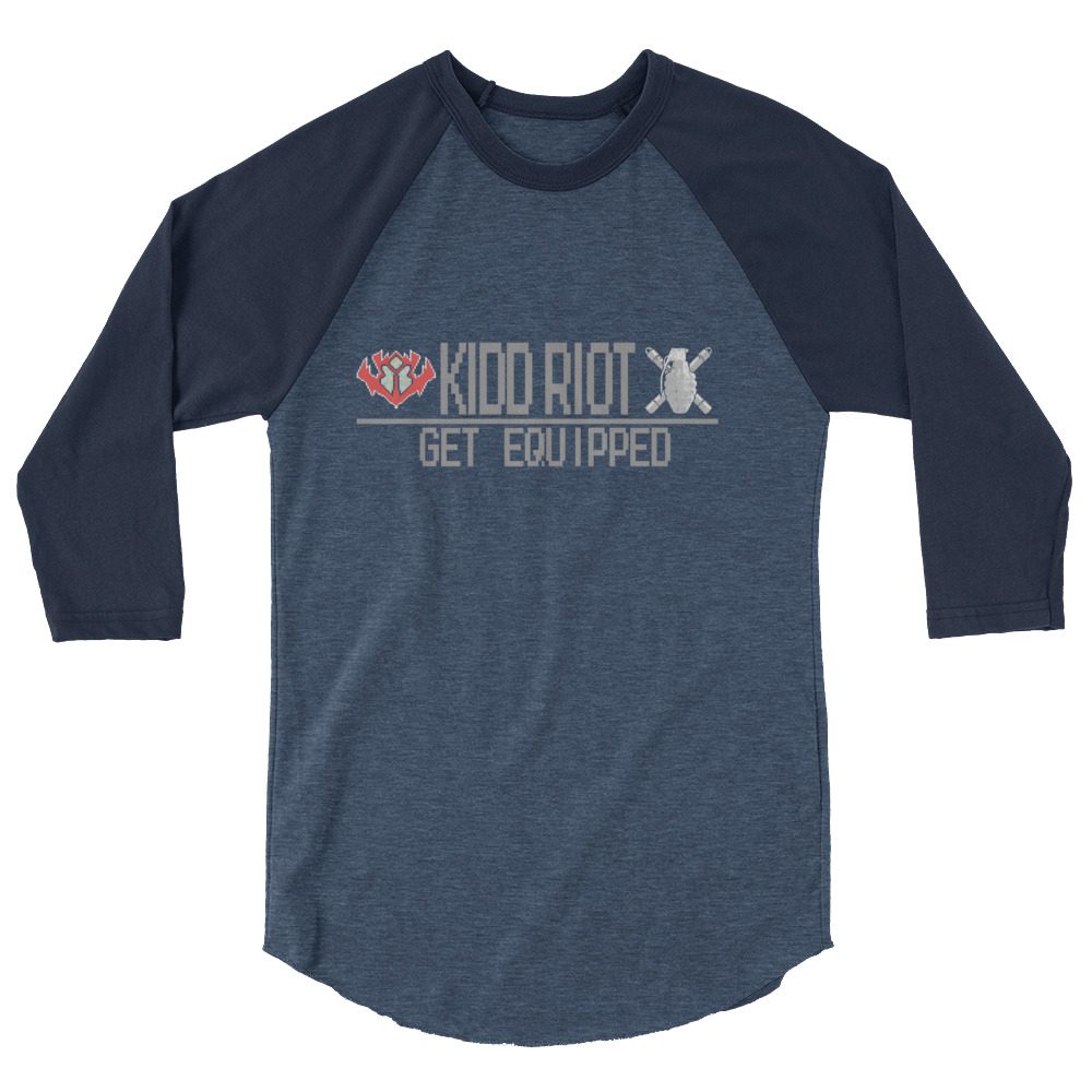 Kidd Riot "Get Equipped" 3/4 sleeve raglan shirt