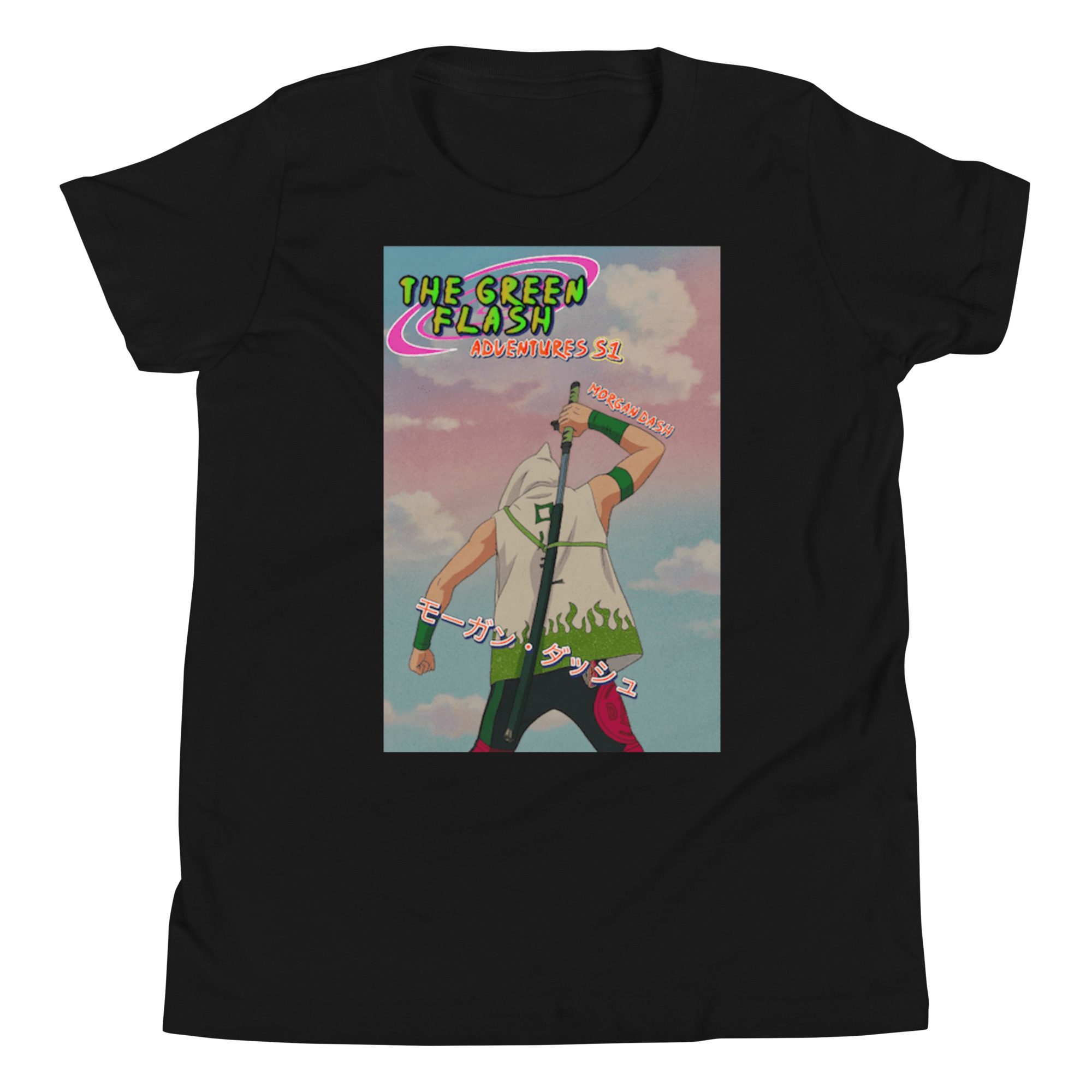 Morgan Dash "Green Flash Adventures ver. 2" Youth Short Sleeve T-Shirt