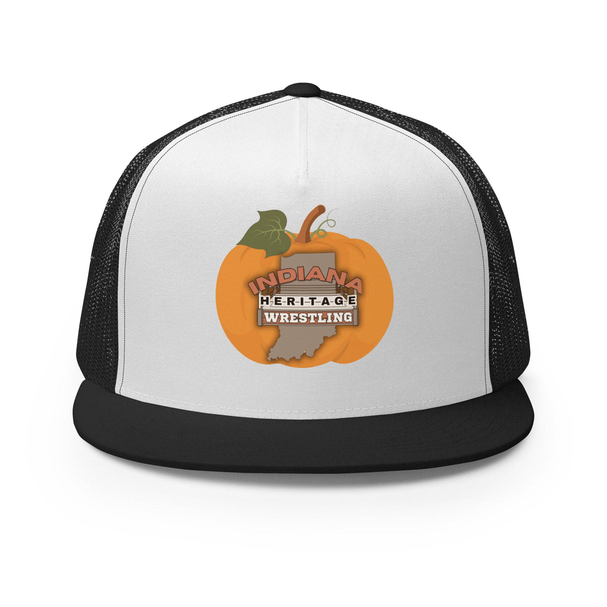 Indiana Heritage Wrestling "Indiana Heritage Halloween Pumpkin" Trucker Hat