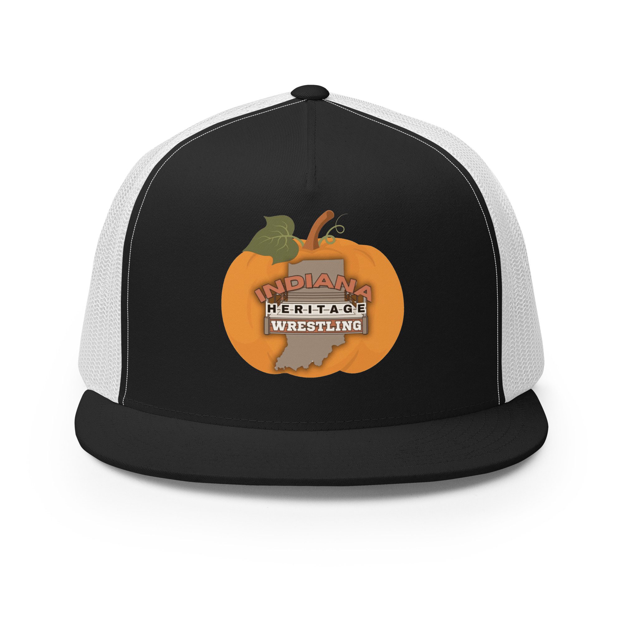 Indiana Heritage Wrestling "Indiana Heritage Halloween Pumpkin" Trucker Hat