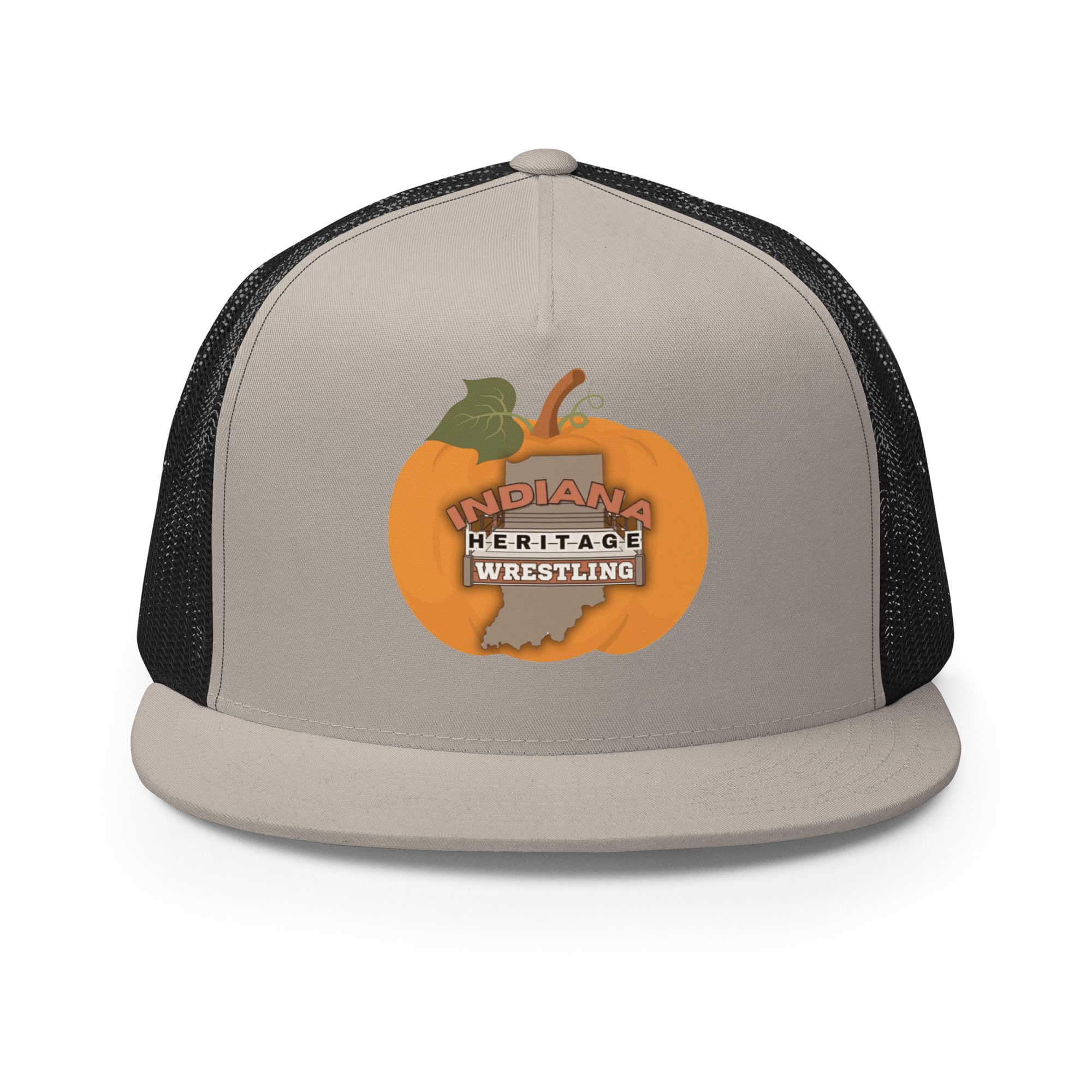 Indiana Heritage Wrestling "Indiana Heritage Halloween Pumpkin" Trucker Hat