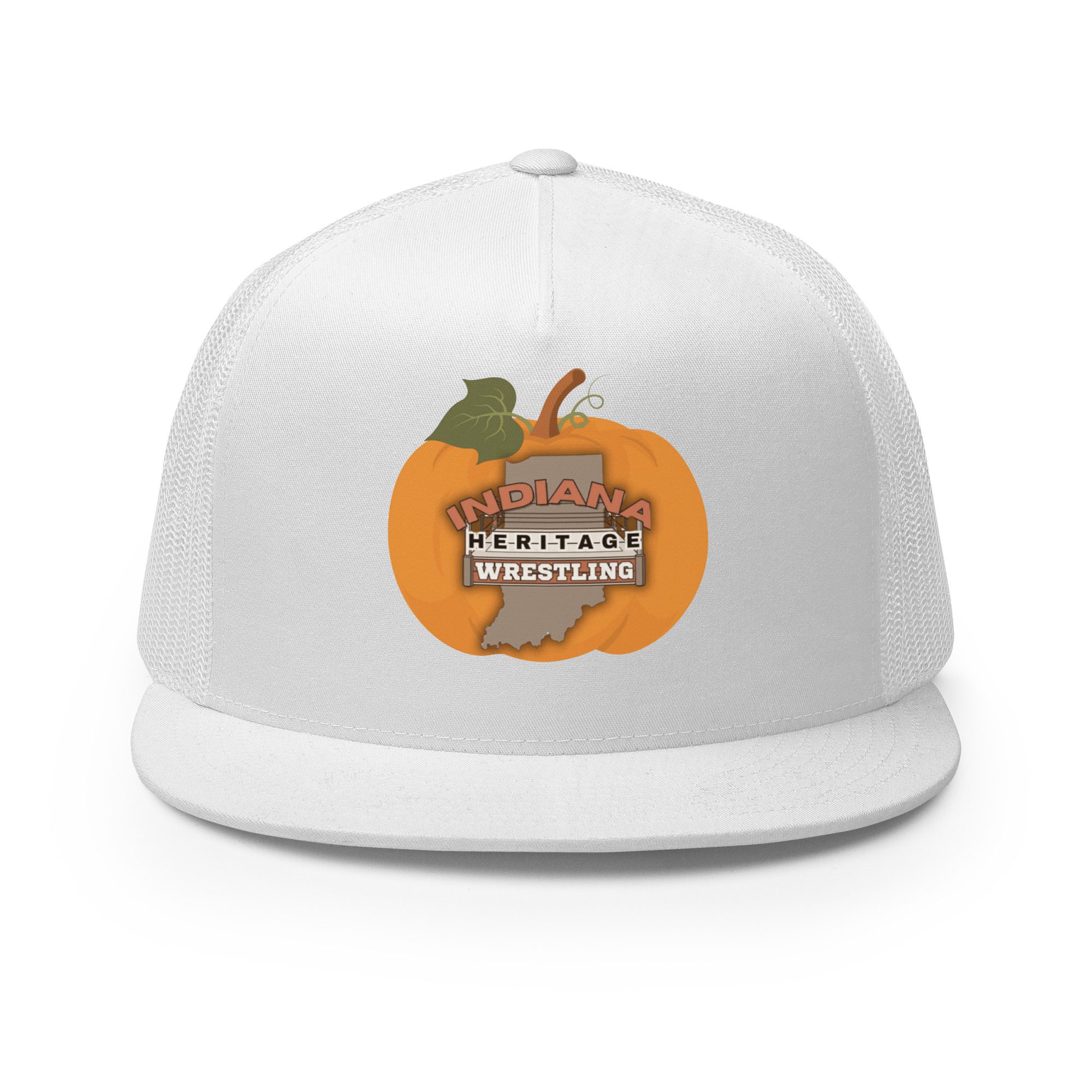 Indiana Heritage Wrestling "Indiana Heritage Halloween Pumpkin" Trucker Hat