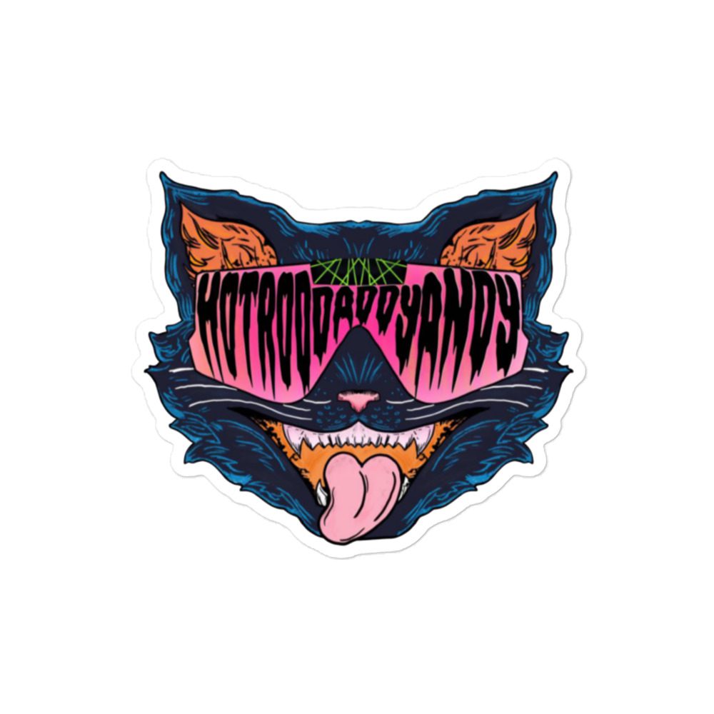 HOT ROD DADDY ANDY "COOL CAT" Bubble-free stickers