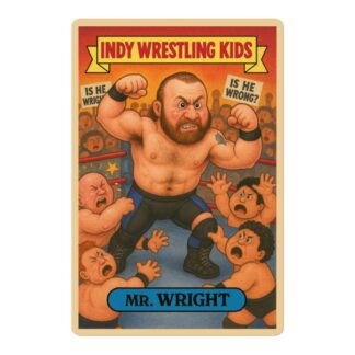 Mr. Wright "Indy Wrestling Kid" Bubble-free stickers