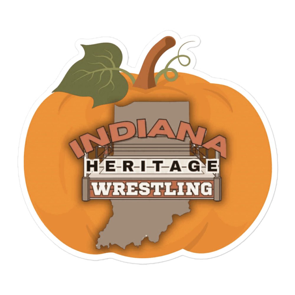 Indiana Heritage Wrestling "Indiana Heritage Halloween Pumpkin" Bubble-free stickers