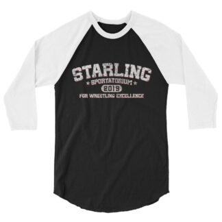 Daniel Starling "For Wrestling Excellence" 3/4 sleeve raglan shirt