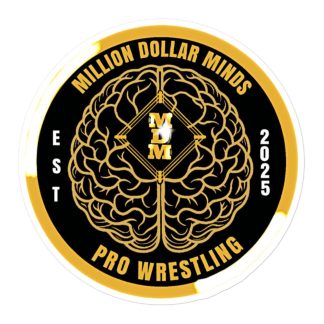 MillionDollarMinds Pro Wrestling "MDM V.2" Bubble-free stickers