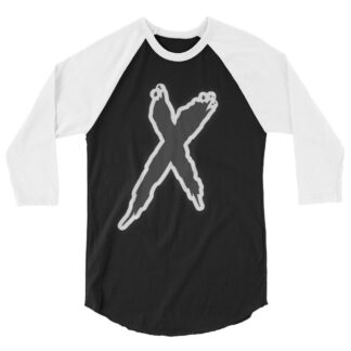 Nick Diamond "X marks the Spot" 3/4 sleeve raglan shirt