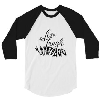 Dylan Mesh "Live Laugh Lumbago" 3/4 sleeve raglan shirt