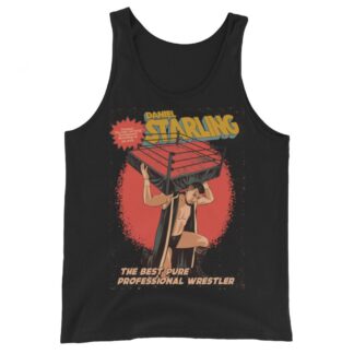 Daniel Starling "Professional Wrestling on his Back" Unisex Tank Top