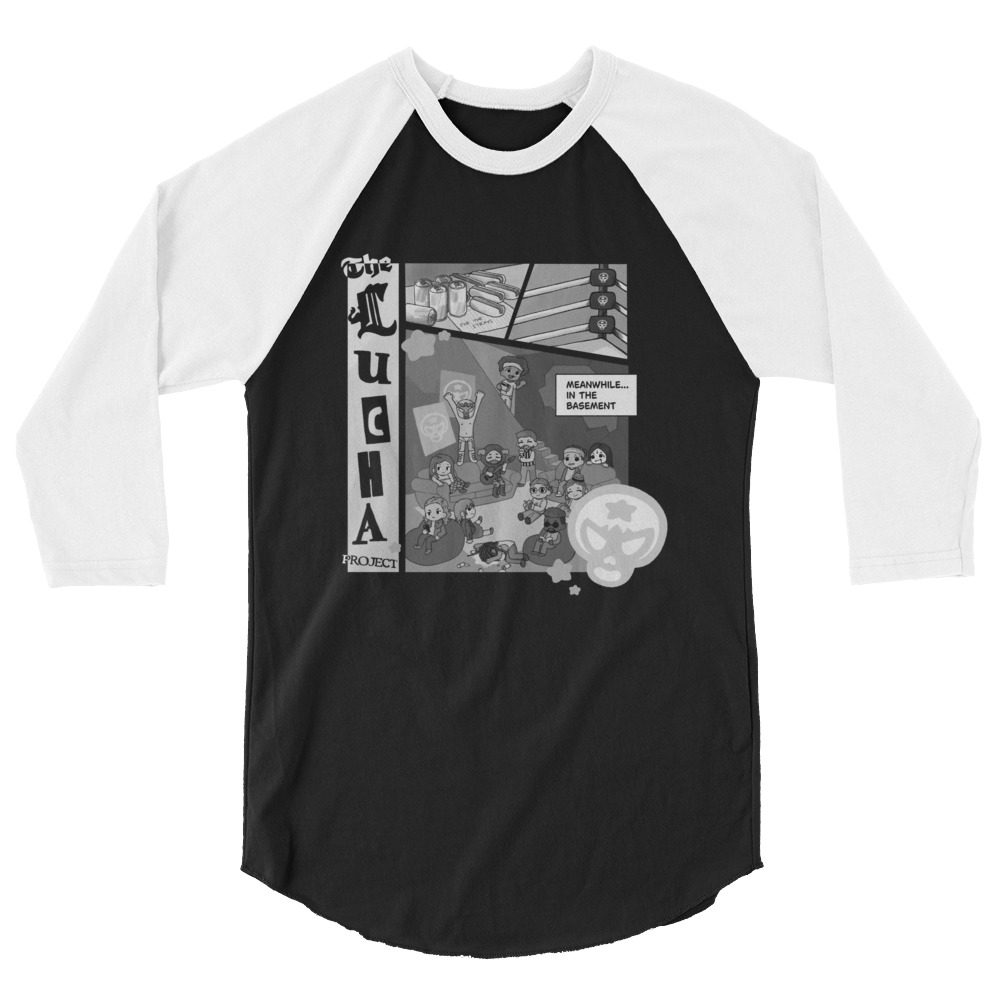 The Lucha Project "The Basement" 3/4 sleeve raglan shirt