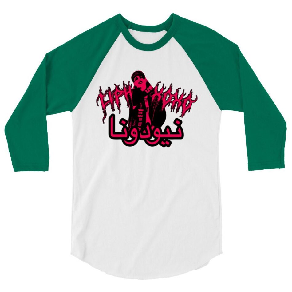 Gwen Neodonna "Syrian Succubus" 3/4 sleeve raglan shirt