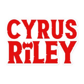Cyrus Riley "Name" Bubble-free stickers