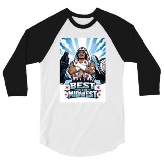 Jon Scrutch "Best in The Midwest" 3/4 sleeve raglan shirt